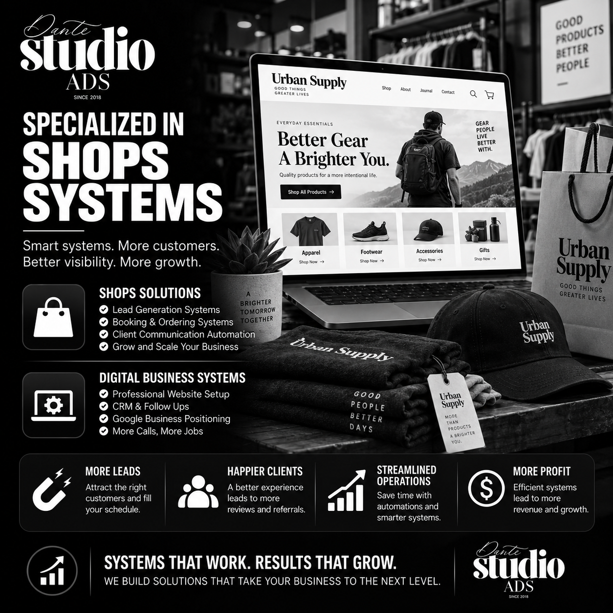 Dante Studio ADS specialized business system showcase 17